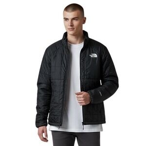 The North Face Men Circaloft Jacket Black Full Zip‎ Quilted Insulated Packable S